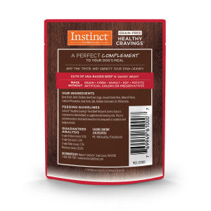 INSTINCT HEALTHY CRAVINGS BEEF FOR DOGS POUCHES