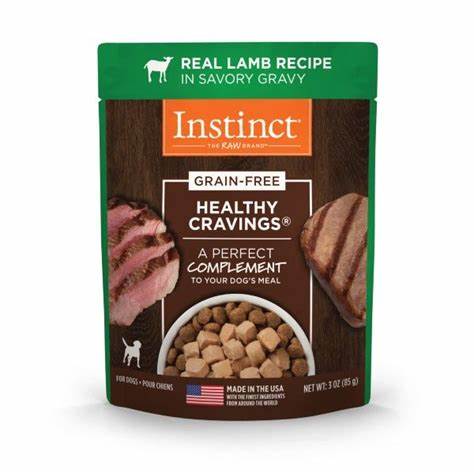 INSTINCT HEALTHY CRAVINGS LAMB POUCHES DOG