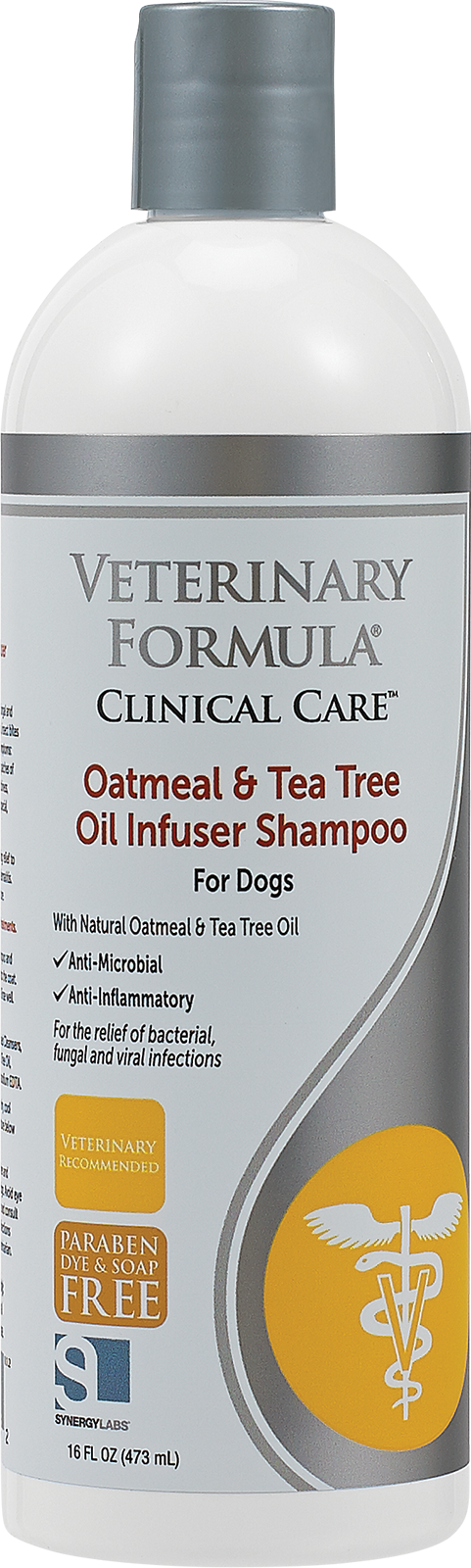SHAMPOO MEDICADO VETERINARY FORMULA - avena y aceite de árbol de té para perros