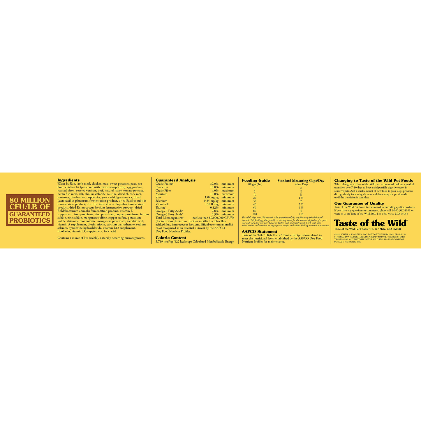 TASTE OF THE WILD HP BISONTE Y VENADO ASADO