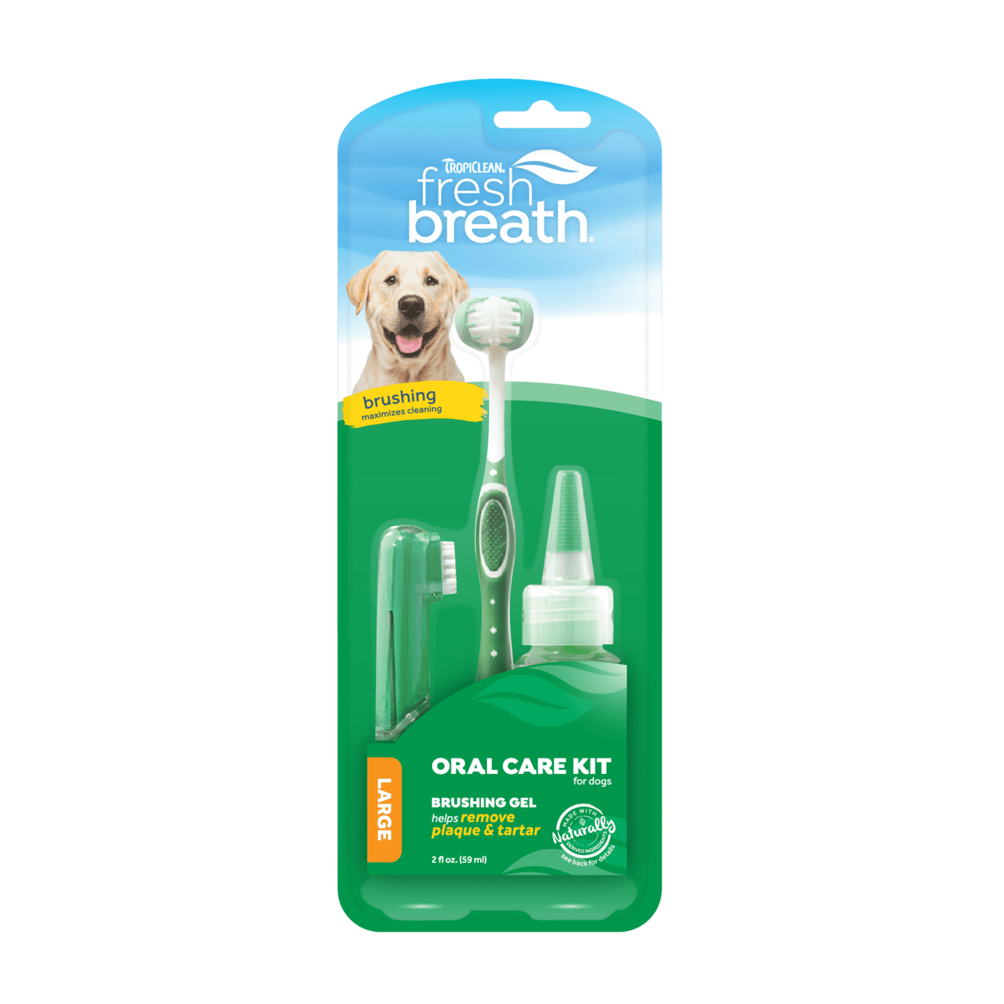 Tropiclean Fresh Breath Kit de Cuidado Bucal para Perros (pequeño / mediano