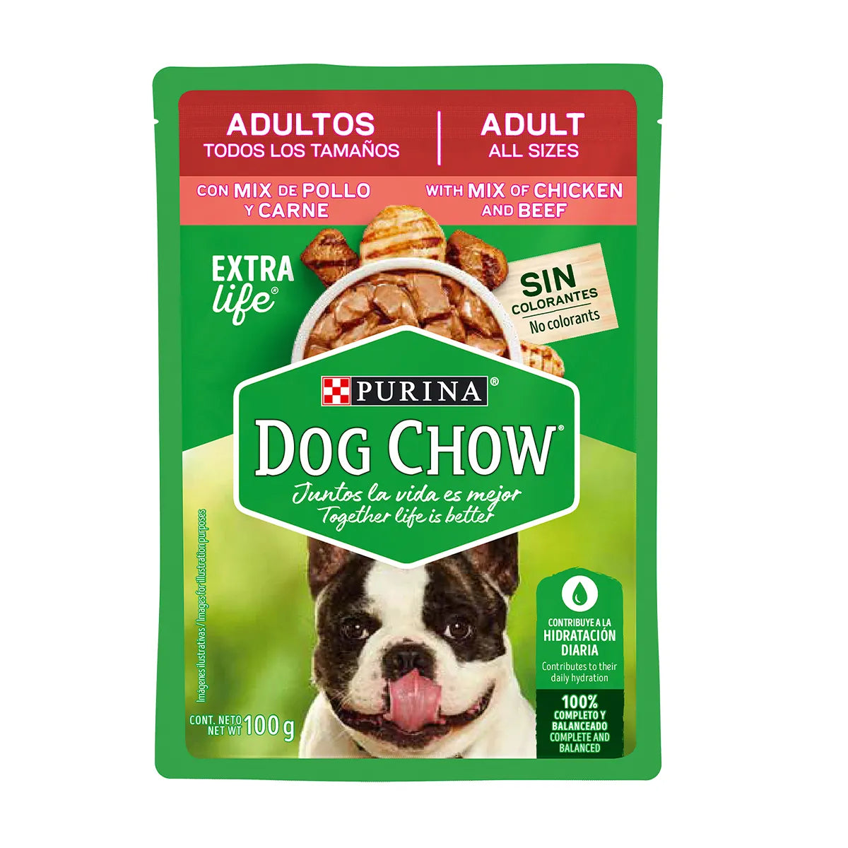 Dog Chow Pouch Pollo y Carne
