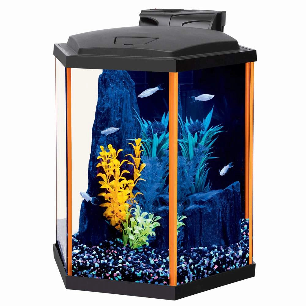 NEOGLOW LED AQUARIUM KIT HEX ORANGE 8G AQUEON