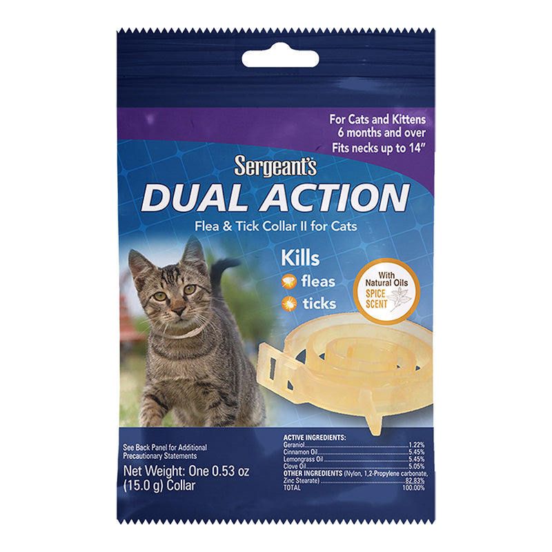 COLLAR ANTIPULGAS SERGEANTS 14″ GATOS