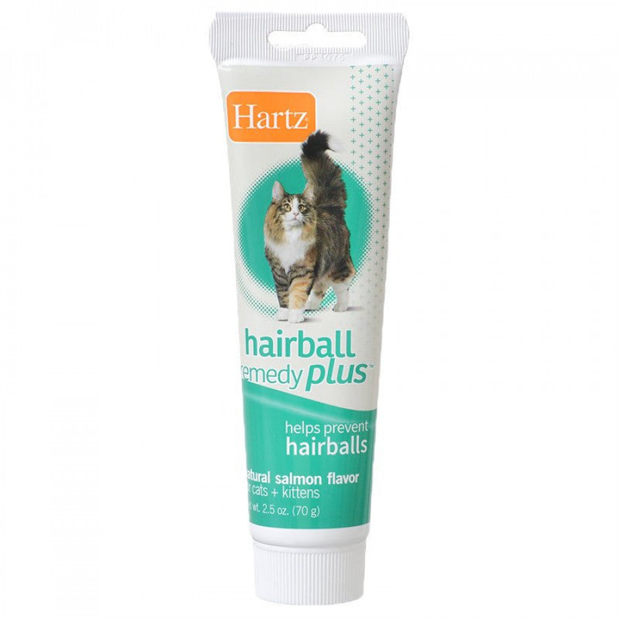 HARTZ HAIRBALL REMEDY PLUS 2.5 oz Remedio en pasta contra las bolas de pelo de gatos.