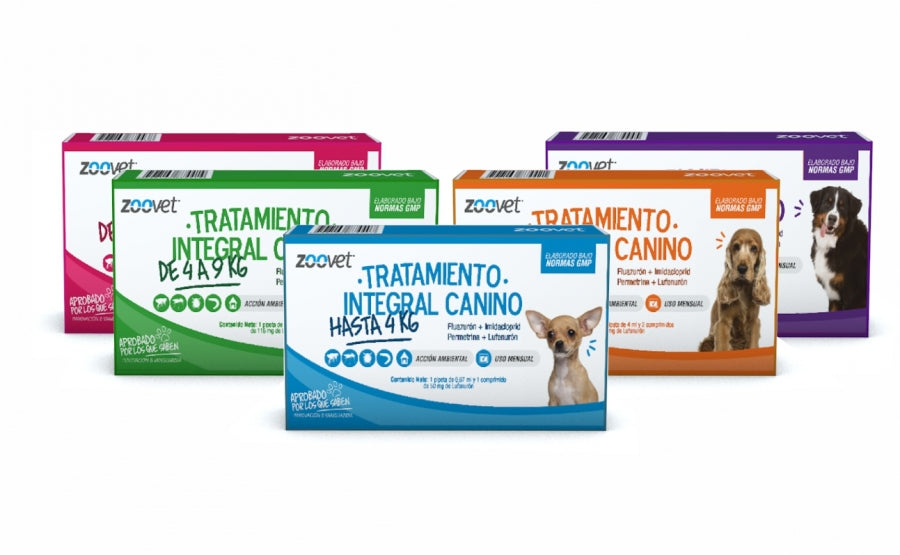 TRATAMIENTO INTEGRAL CANINO PITETA PARA PERROS DE 4KG (Antiparasitario externo - Sistémico)