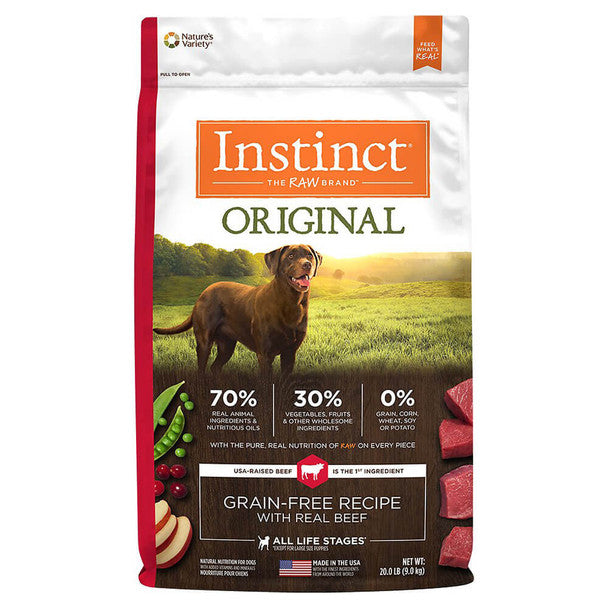 INSTINCT ORIGINAL GRAIN-FREE BEEF - FOR DOGS