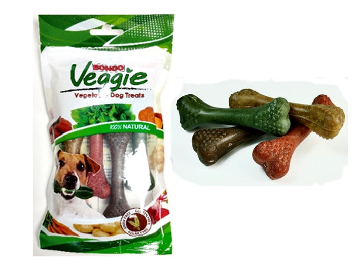 VEGGIE NUBBY BONE MD – 4 PACK