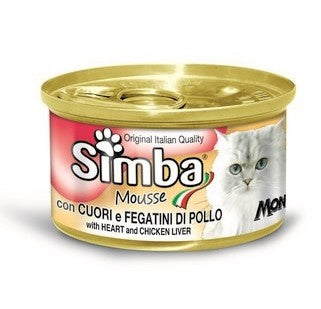 SIMBA LATA PARA GATO - MOUSSE DE CORAZÓN E HÍGADO DE POLLO