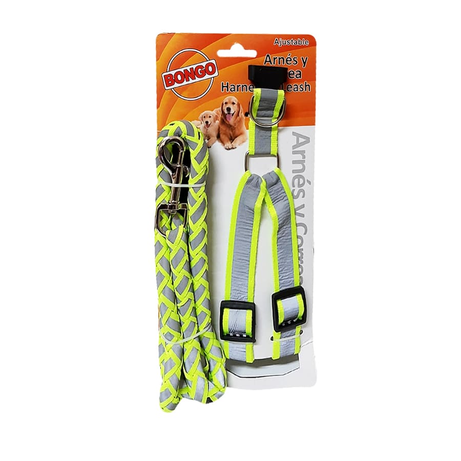 COMBO ARNES Y TIRAPERRO ROPE REFLECTIVO BONGO