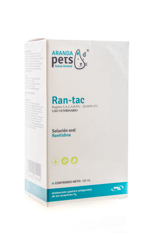 RAN-TAC 100 ML ARANDA PETS (ANTIÁCIDOS Y PROTECTORES DE LA MUCOSA)