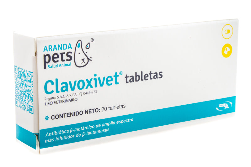 CLAVOXIVET TABLETAS (Amoxicilina, Ácido clavulánico)