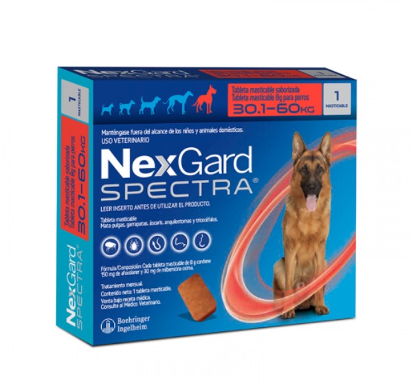 ANTIPULGAS NEXGARD SPECTRA XL PERROS 30-60 kg