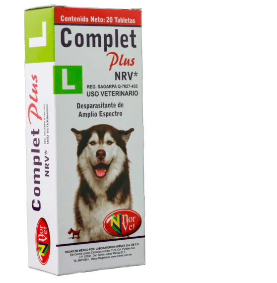 COMPLETE PLUS L NRV (25kg) - 20 Tabletas
