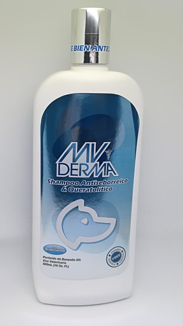 SHAMPOO MV DERMA ANTISEBORREICO Y QUERATOLÍTICO