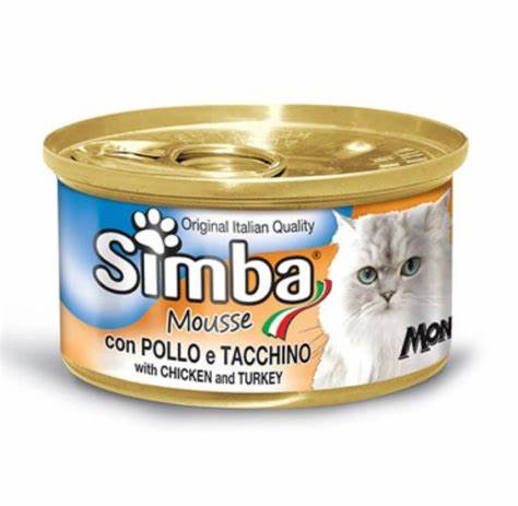 SIMBA LATA PARA GATO - MOUSSE DE POLLO Y PAVO