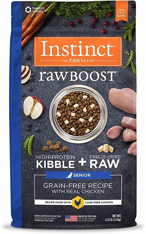 INSTINCT RAW BOOST GRAIN-FREE CHICKEN – FOR SENIORS