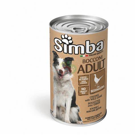 SIMBA LATA PARA PERRO - CHUNKS DE CORDERO - CHUNKS DE POLLO Y PAVO - CHUNKS DE AVES DE CAZA
