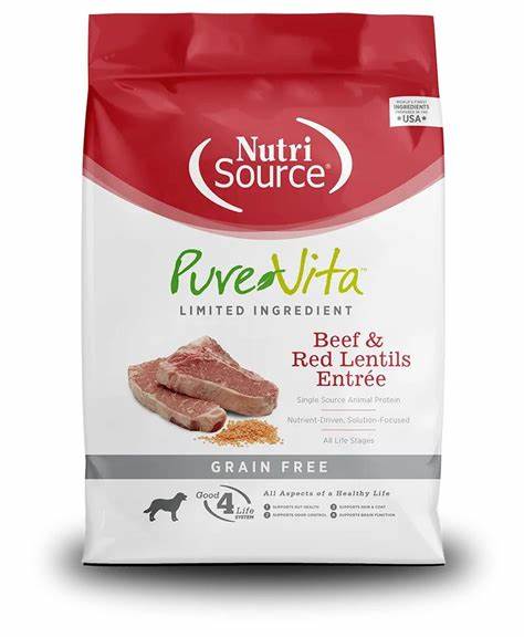 NUTRI SOURCE PURE VITA BEEF & RED LENTILS ENTRÉE