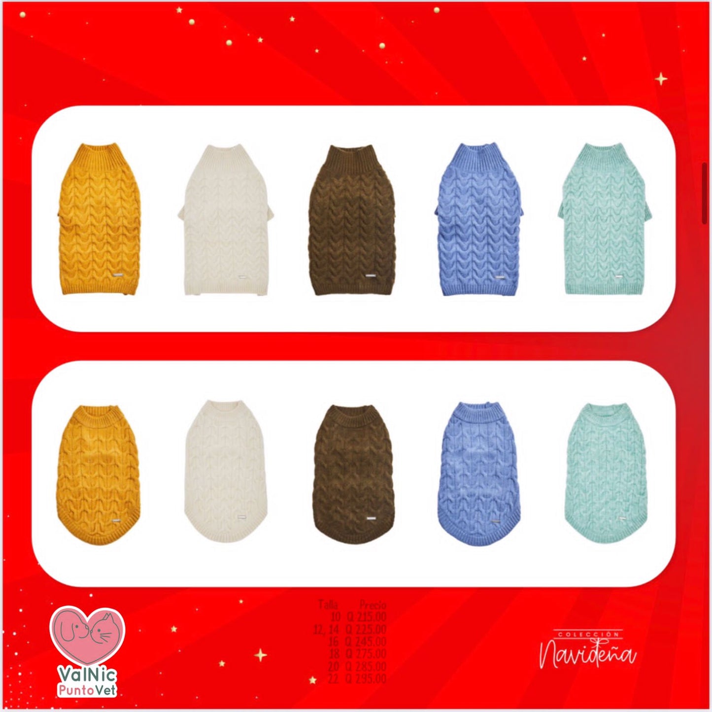 Colección navideña Chenille Redondo y cuadrado variedad de colores