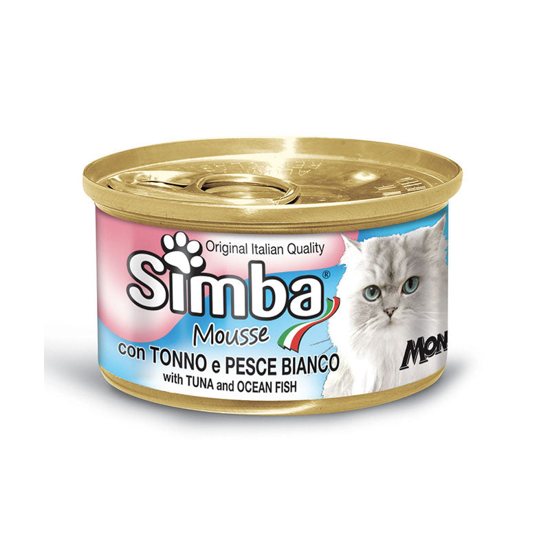 SIMBA LATA PARA GATO - MOUSSE DE SALMÓN Y CAMARÓN