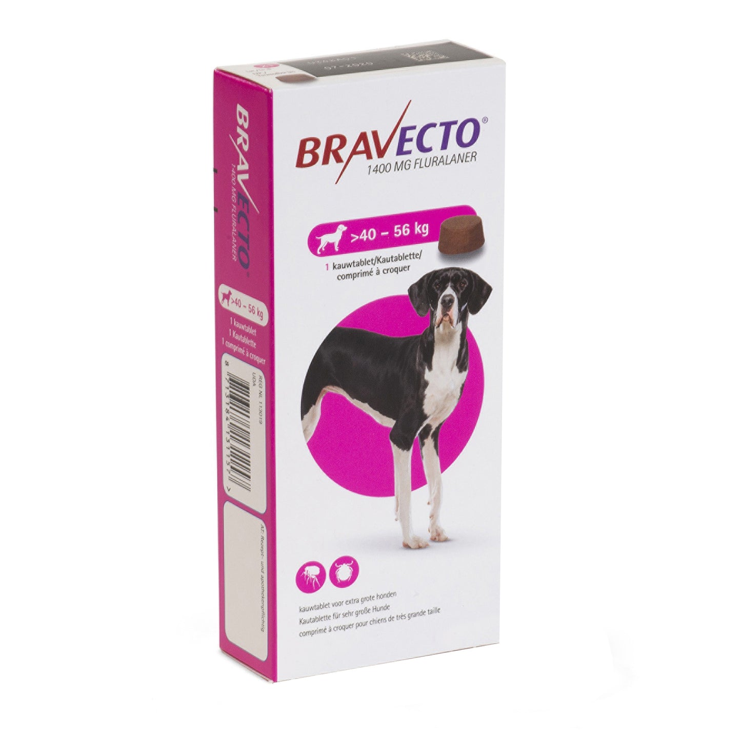 Bravecto 1400 mg (80 lb - 123 lb)