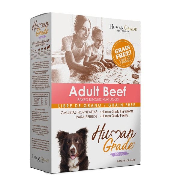 HUMAN GRADE GRAIN FREE BISCUITS - ADULT BEEF