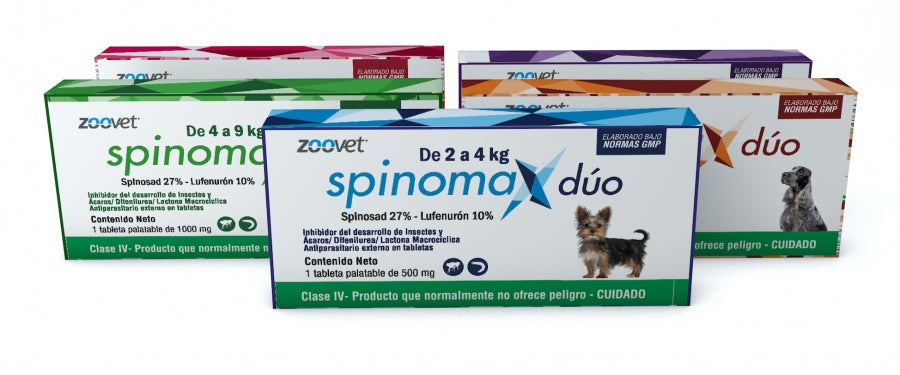 SPINOMAX DÚO ZOOVET PARA PERROS DE 36KG A 70KG (Antiparasitario externo)