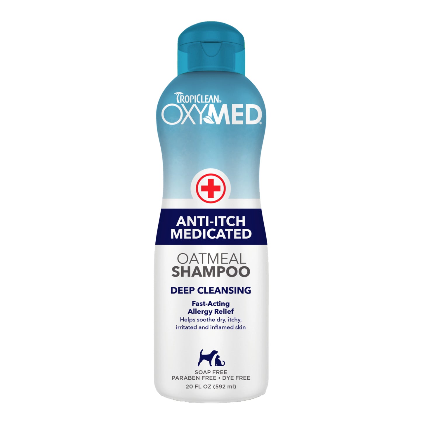TROPICLEAN OXY MED ANTI ITCH MEDICATED OATMEAL SHAMPOO