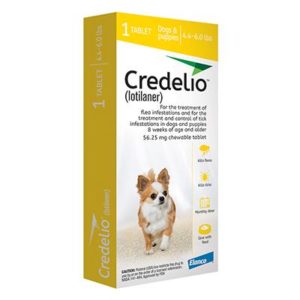 CREDELIO ANTIPULGA Y GARRAPATAS 56.25 MG (1 TABLETA)