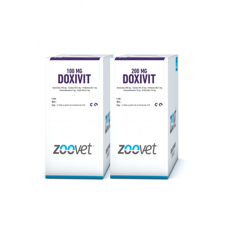 DOXIVIT TABLETAS 200mg (Antibiótico - Vitamínico)