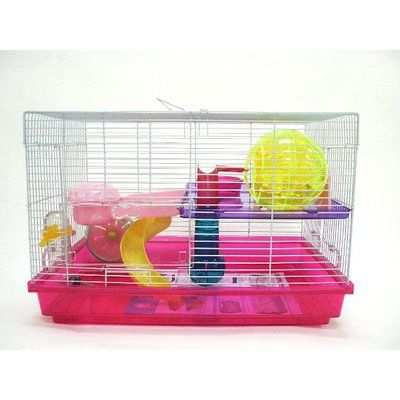 CASA PARA HAMSTER 2 PISOS CON JUEGOS