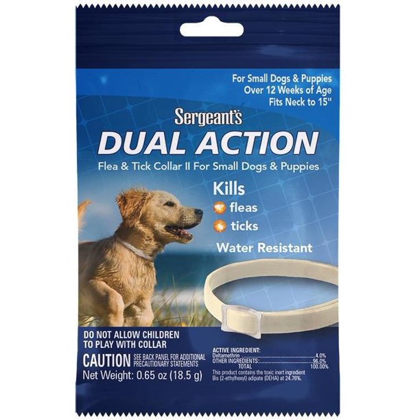 COLLAR ANTIPULGAS SERGEANTS 15″ (cachorros y razas Pequeñas)