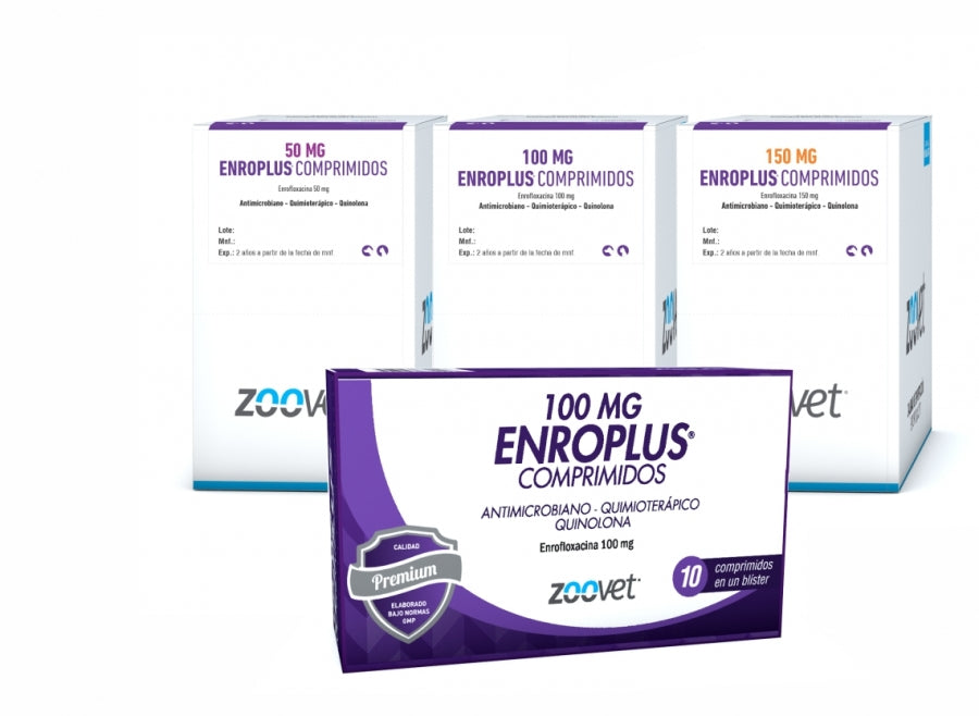 ENROPLUS COMPRIMIDOS (Antibiótico Enrofloxacina 100 mg)