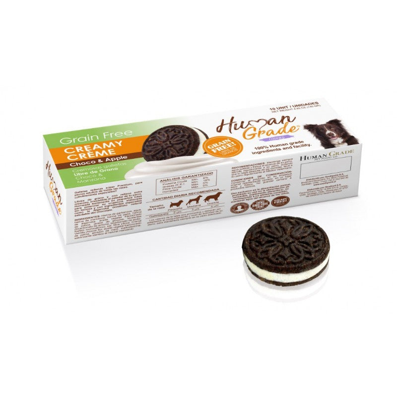 HUMAN GRADE CREAMY CREMES BISCUIT - CHOCO-APPLE