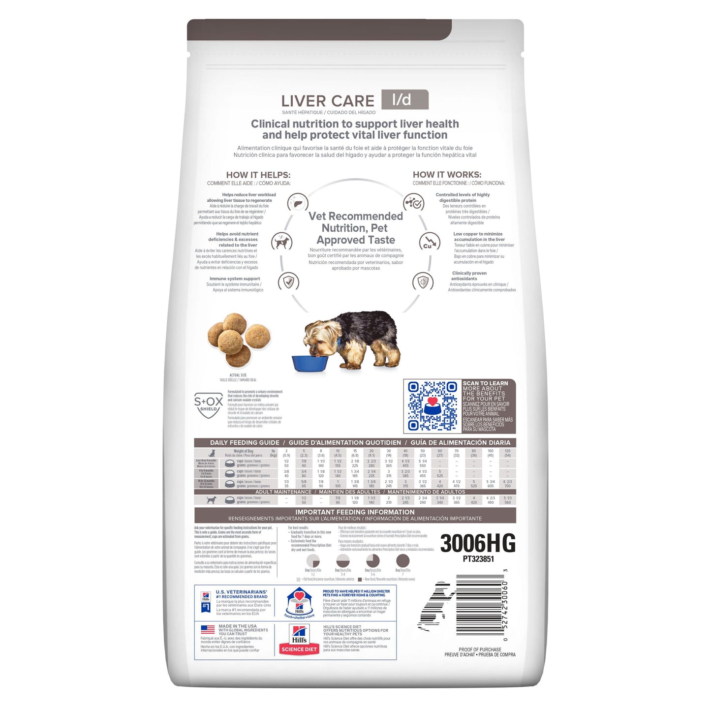 Hill's Prescription Diet L/D Liver Care Canine 17.6 lbs.