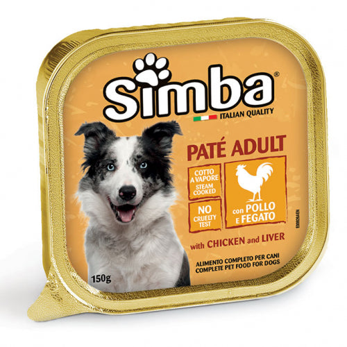 SIMBA BANDEJA DE ALUMINIO PARA PERRO - PATÉ DE POLLO E HÍGADO