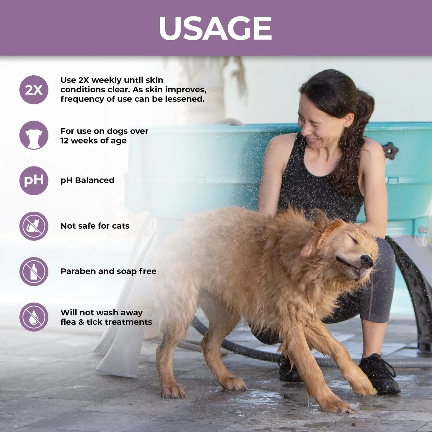 SHAMPOO MEDICADO VETERINARY FORMULA  antiparasitario y antiseborreico para perros