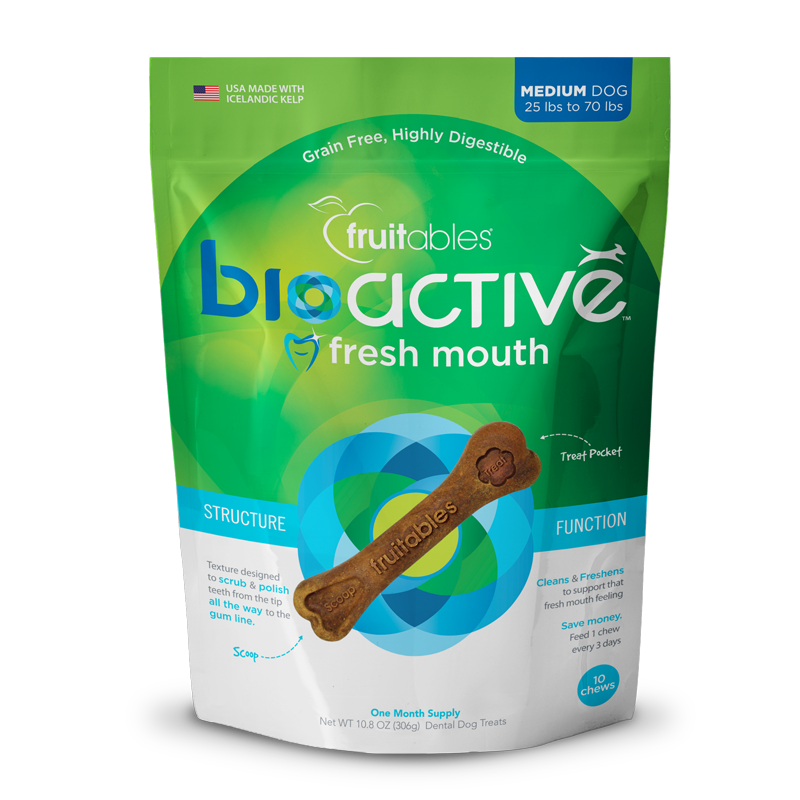 BIOACTIVE FRESH MOUTH MEDIUM DOG TREAT 10.8 OZ