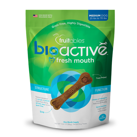 BIOACTIVE FRESH MOUTH MEDIUM DOG TREAT 10.8 OZ