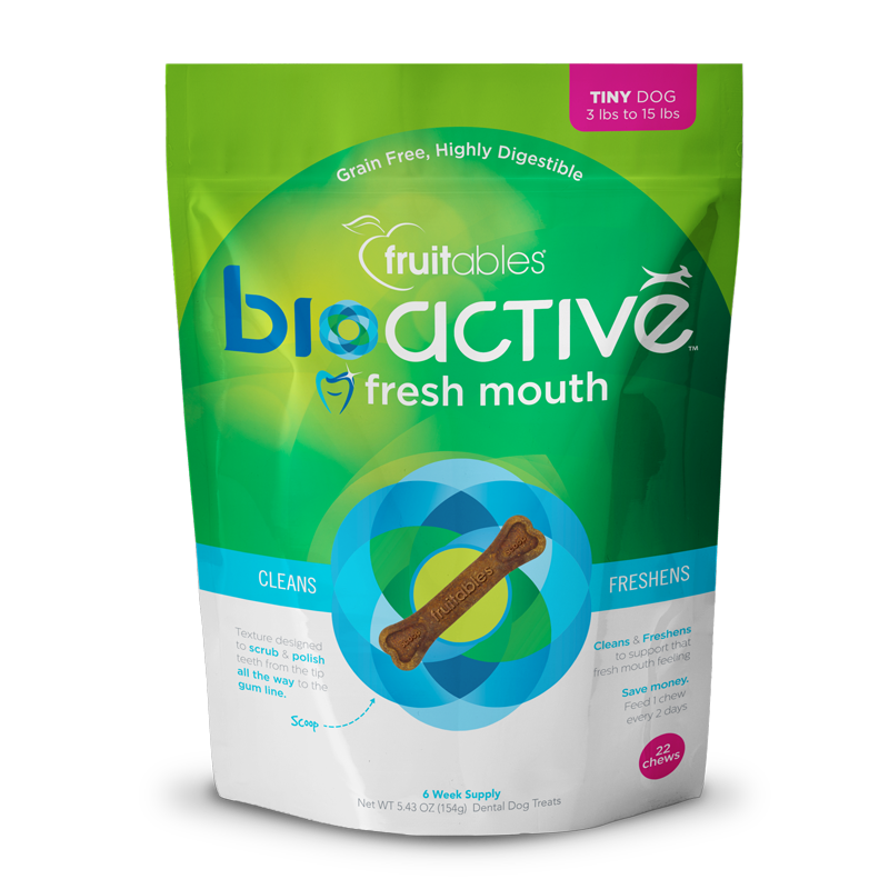 BIOACTIVE FRESH MOUTH TINY DOG TREAT 5.43 OZ