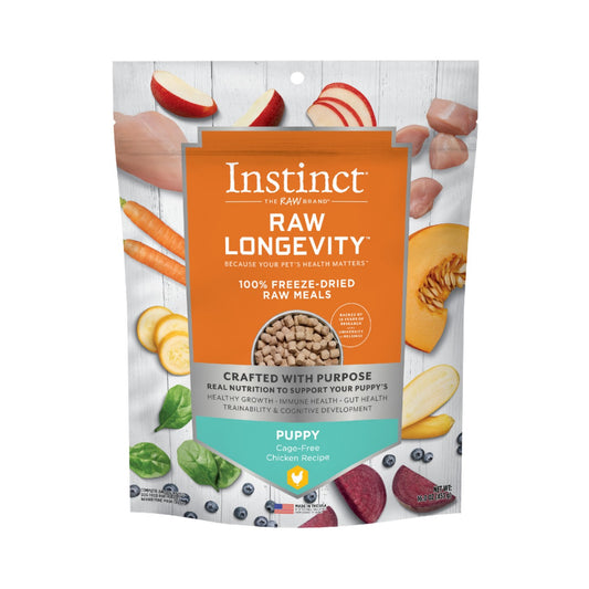 INSTINCT RAW LONGEVITY - PUPPY (alimento crudo liofilizado de pollo)