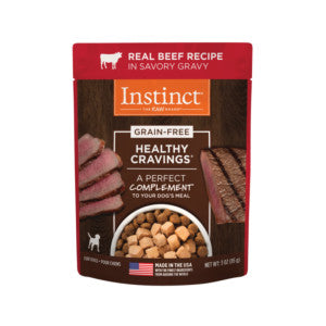 INSTINCT HEALTHY CRAVINGS BEEF FOR DOGS POUCHES