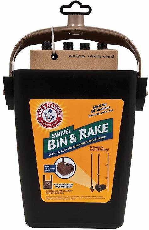 RECOGEDOR ARM & HARMER SWIVEL BIN & RAKE