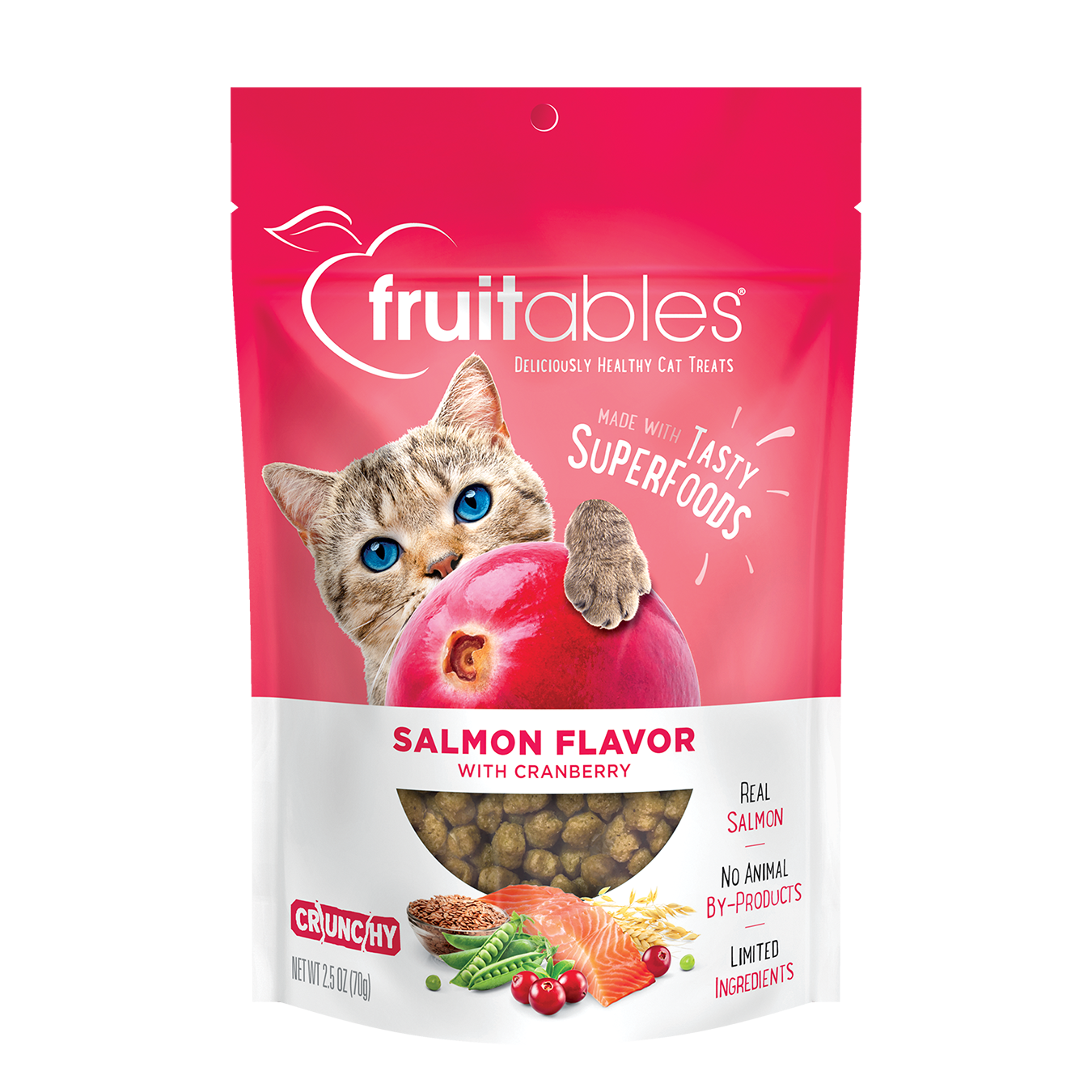 FRUITABLES CAT TREATS SALMON WITH CRANBERRY - SALMÓN CON ARÁNDANO