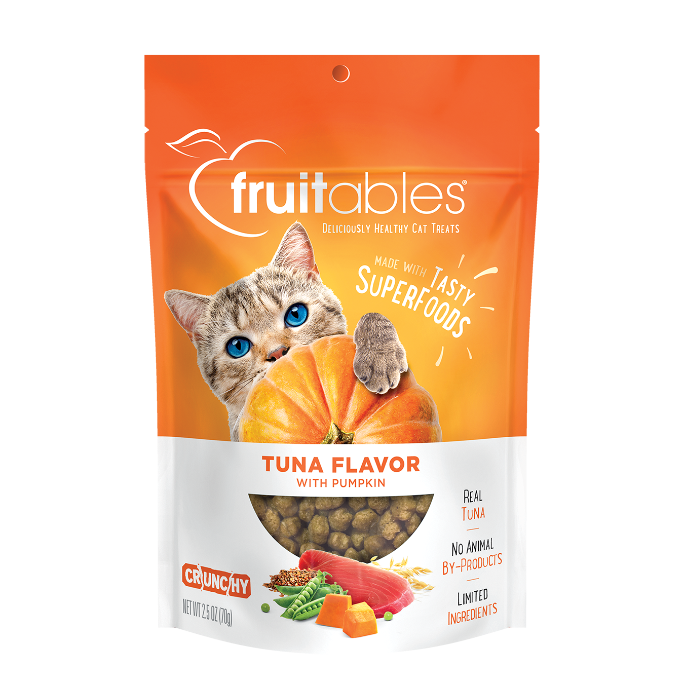 FRUITABLES CAT TREATS TUNA WITH PUMPKIN - ATÚN CON CALABAZA