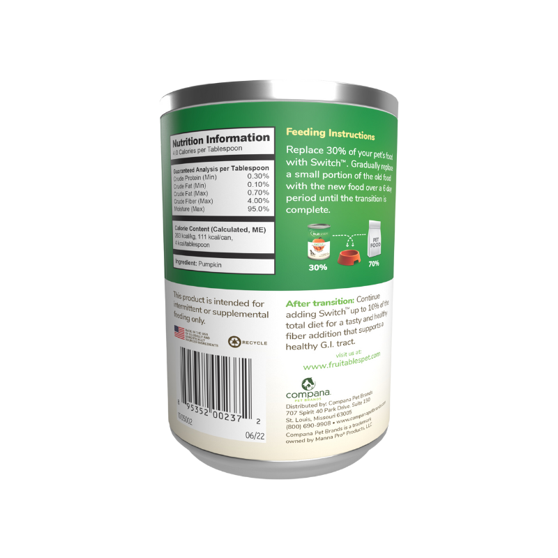 FRUITABLES SWITCH FOOD TRANSITION SUPPLEMENT - suplemento de transición alimentaria