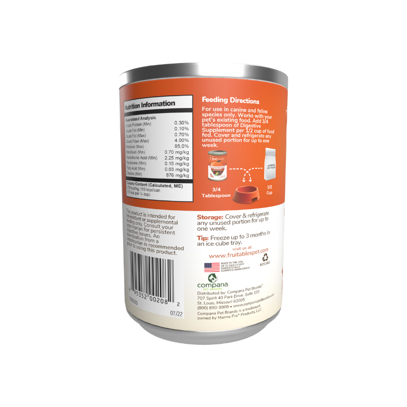 FRUITABLES DIGESTIVE SUPPLEMENT SUPPORTS HEALTHY GI TRACT - Suplemento Digestivo