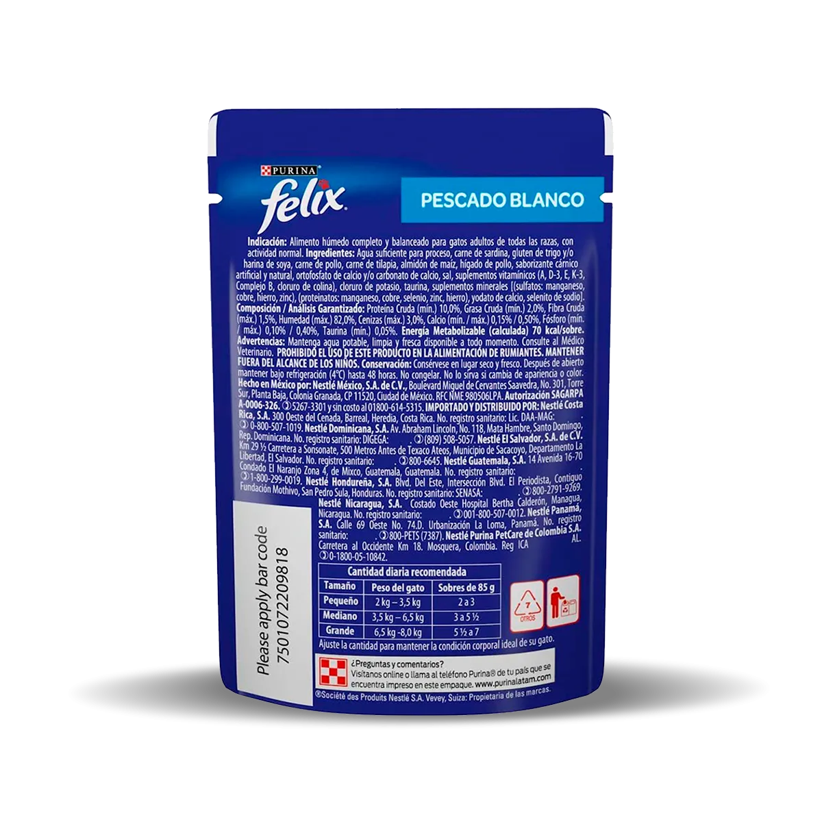 Felix Pouch Pescado Blanco