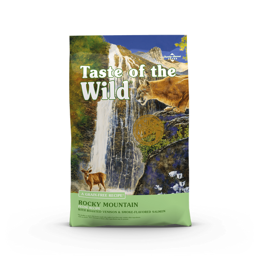 TASTE OF THE WILD ROCKY MOUNTAIN FELINE RECIPE VENADO ASADO Y SALMON AHUMADO